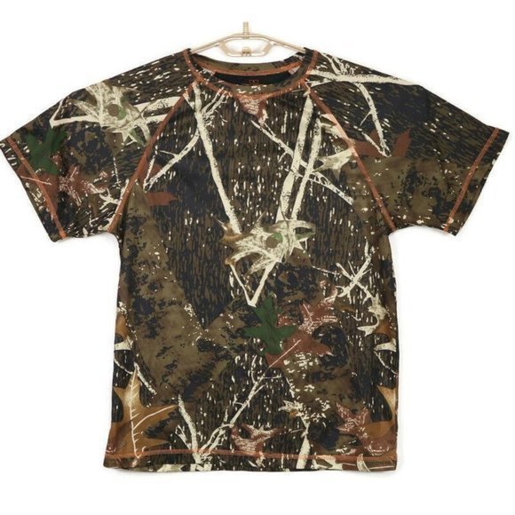 Canyon Guide Outfitters Shirt Quick Dry Camo Brown Hunting M Medium - Picture 1 of 10